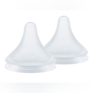 NUK Perfect Match Fast & Slow Flow Soft Silicone Nipple Anti-Colic Vent, 12 Pack